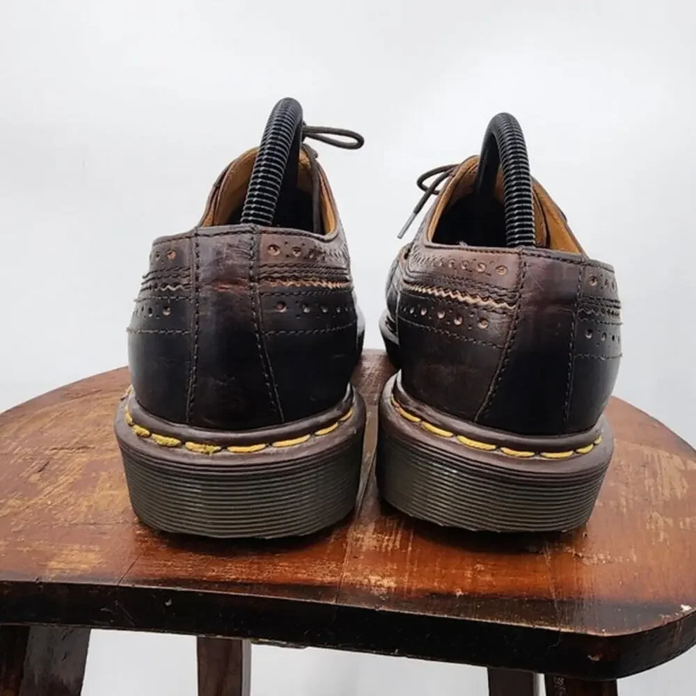 Vintage Dr. Martens 3989 Brogue Oxford Wingtip Made‎ In England Mens Size 9 L10